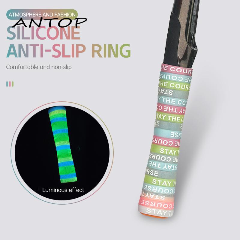 [Antop ] Noctilucent Cincin Silikon Elektronik Lengan Rokok Keren Bercahaya Cincin Anti-slip Cincin