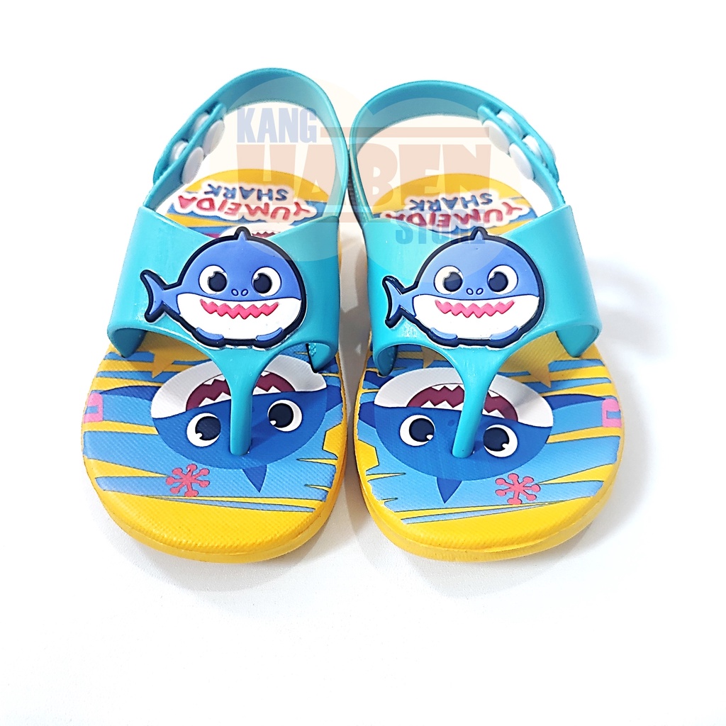 Habenkids Sandal Jepit Anak Balita Cowok Cewek Karakter Baby Shark Lucu