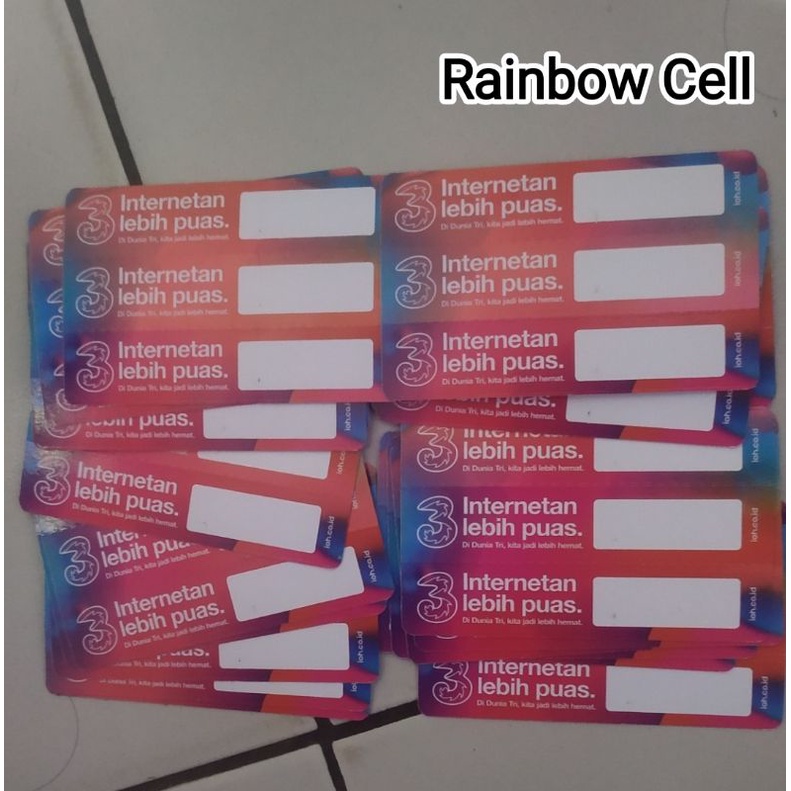 Voucher Tri Blank/Kosong/Zero Murah se Indonesia