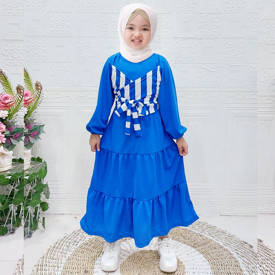 DRESS LESTY ANAK CANTIK VIRAL SOLEHA MAXI SYARI CARLINA