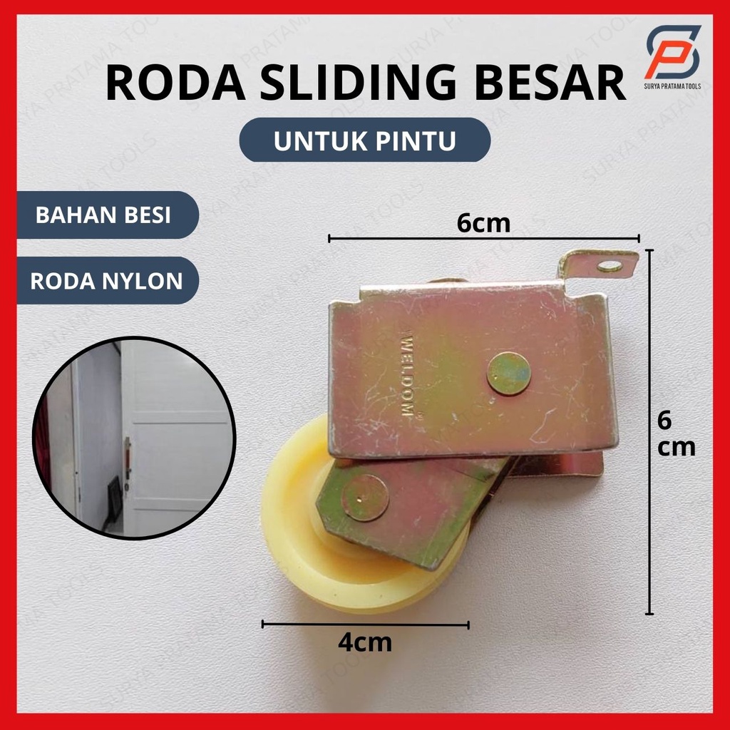 Roda Sliding Pintu / Roda Geser Pintu Kecil Besar / Door Sliding Wheel Weldom