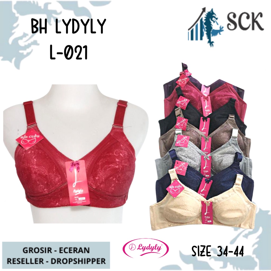 BH LYDYLY L-021 / BH LYDYLY Katun BH L 021 Tanpa Busa Tidak Kawat 2 Ukuran 34-44 - sckmenwear GROSIR