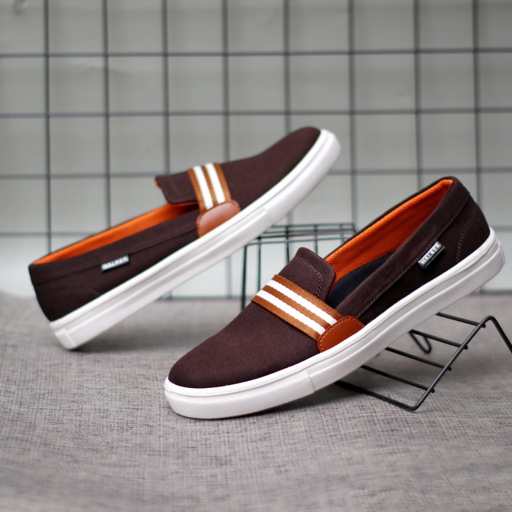 SEPATU SLIP ON PRIA DEWASA LOAFER KANVAS PREMIUM ORIGINAL SEPATU CASUAL KASUAL PRIA SANTAI NONGKRONG FASHION TERBARU TRANDY
