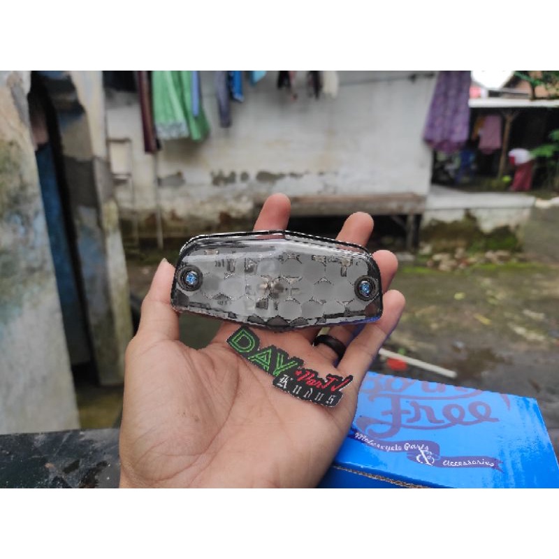 stoplamp cb led mica smok stoplamp cb led mica smook stop lamp led cb mika smok grey abu abu lampu r