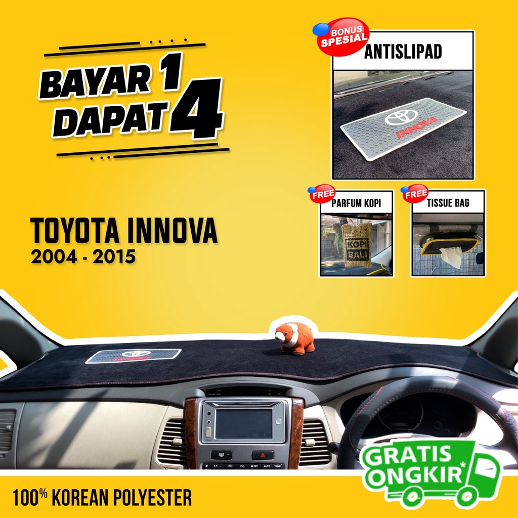 Premium Cover Dashboard Innova Alas Dasbor Mobil Innova Hiasan Dashboard Mobil Dasboard peredam pana