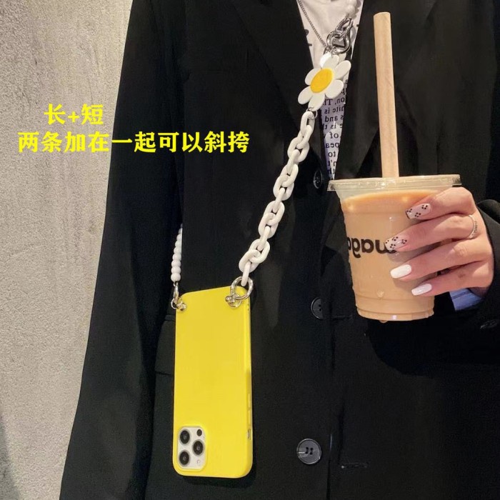 

Lanyard Flower Sling Lanyard Case Casing Iphone 11 12 13 14 Pro Max Mini Plus