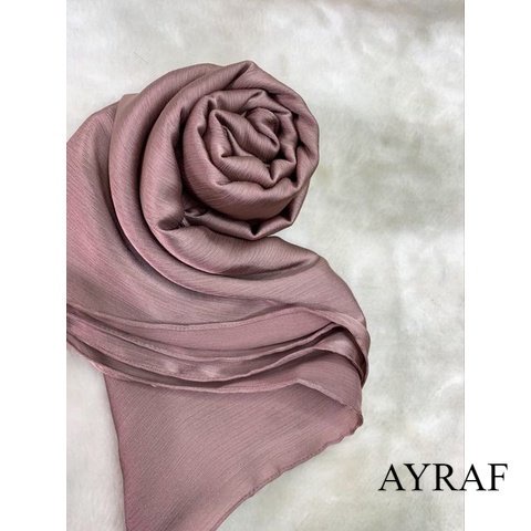 hijab pashmina silk premium size 180x80/pashmina gradenza silk warna millo latte