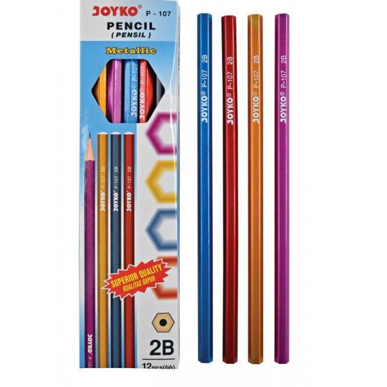 

kodeXx4X8 Pensil 2B Joyko P-107 Metallic ( 1pak/12pcs )