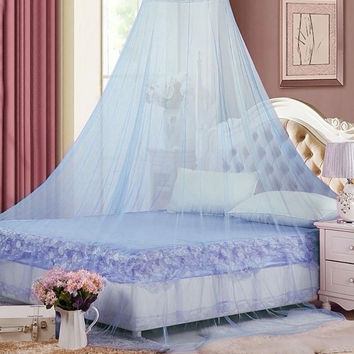 ➪ Kelambu Jaring Gantung Tempat Tidur Anti Nyamuk Ukuran 250x60cm Perlengkapan Rumah Aksesoris Tempa