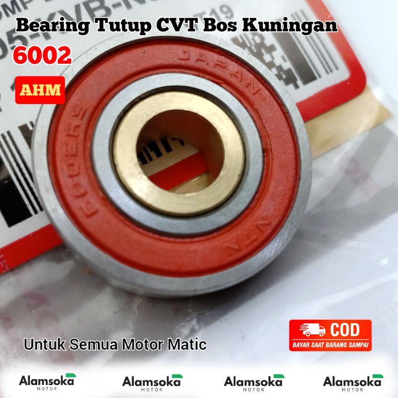 Laher Bearing 6002 Laher Tutup CVT Bosh Kuningan Beat FI Beat Karbu Laker 6002 Original Tutup CVT Be