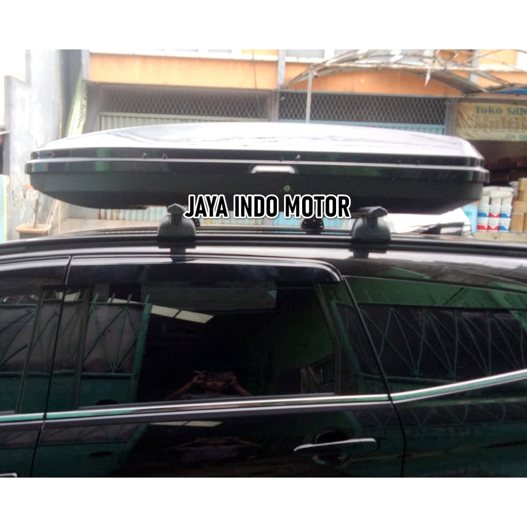 Roof box 550L bagasi atap mobil import abs glossy fortuner pajero rush