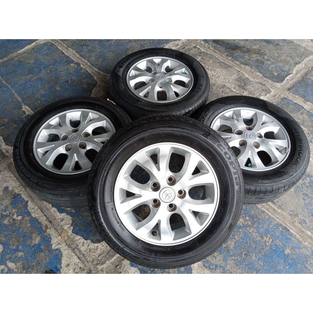 velg oem bekas mobil innova ring 15 baut 5x114 + ban murah free ongkir
