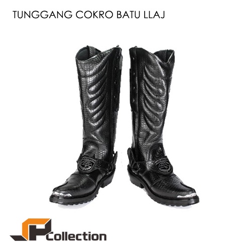 SPC Sepatu PDL Tunggang LLAJ Cokro Batu Kulit Sapi Asli Kelas 1 Good Quality