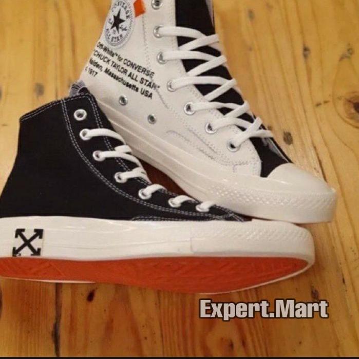 ➺ Sepatu CONVERSE 70s X OFF-WHITE BLACK CREAM PREMIUM VIETNAM ❋