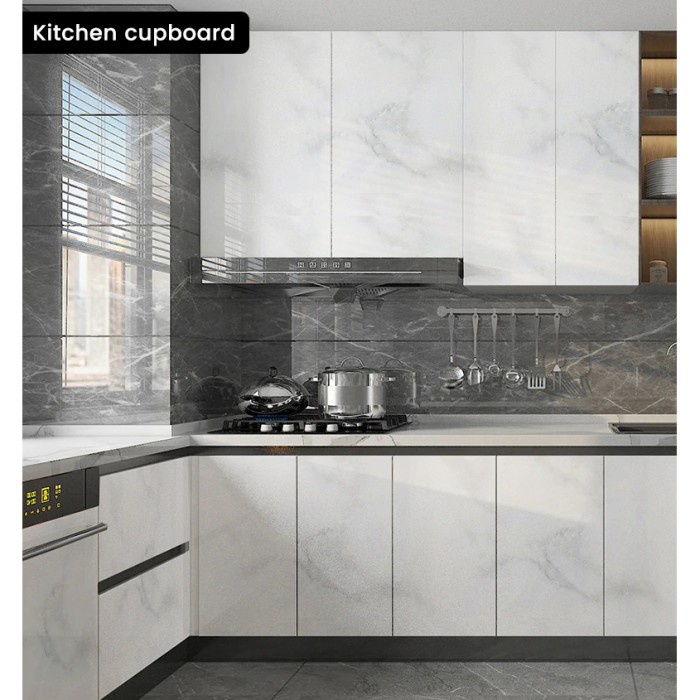 Sticker Wallpaper Meja Dinding Dekorasi sticker Dapur Anti Minyak Waterproof