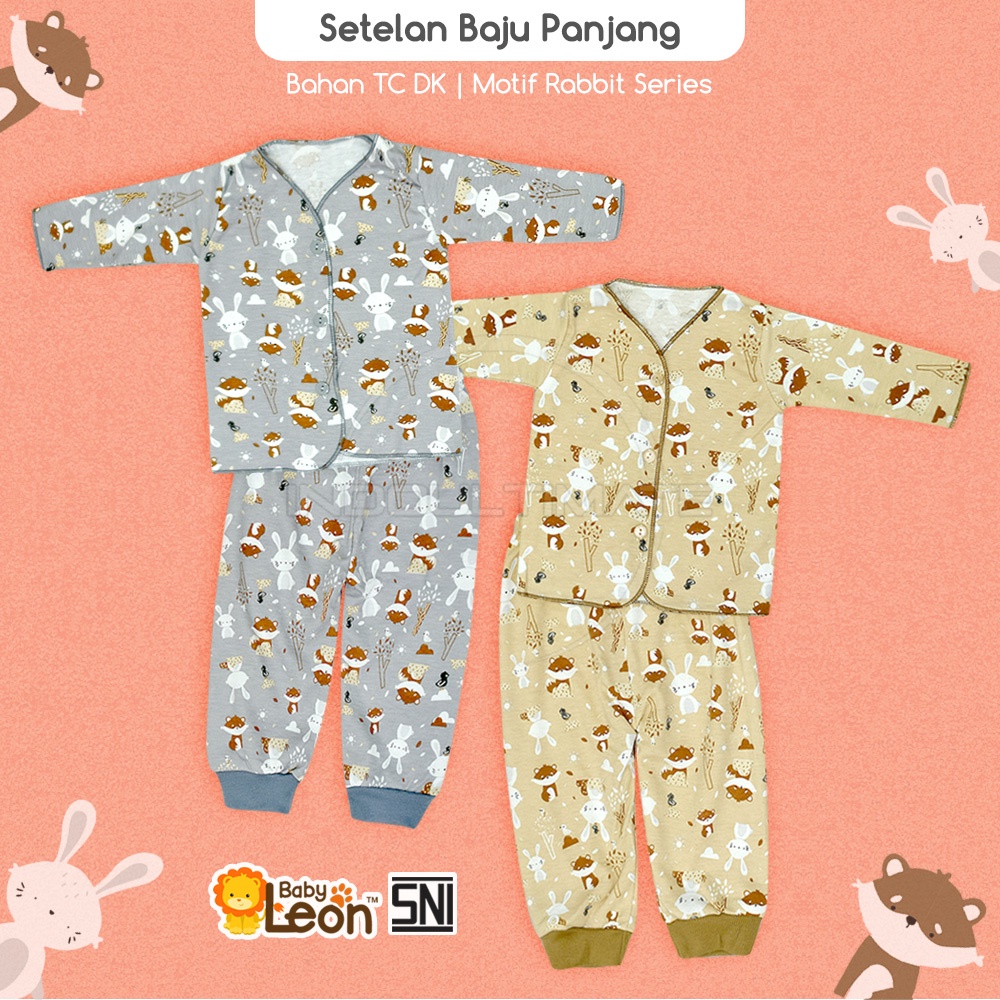 (0-3 Bulan) Setelan Baju Bayi Baru Lahir Baju Tidur Bayi Baju Harian Bayi BABY LEON DS-113 / DS-114 Atasan Kaos Bayi Pakaian Bayi SM-901 Celana Pendek bayi Celana Bayi Baru Lahir Perlengkapan Bayi Baru lahir Newborn