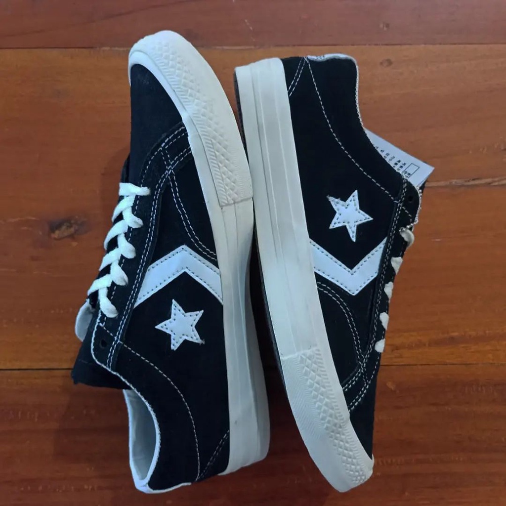 NEW SEPATU IMPOR CONVERSE ONE STAR PRAYER PREMIUM VIETNAM SNEAKERS KASUAL BLACK WHITE KADO HADIAH HITAM