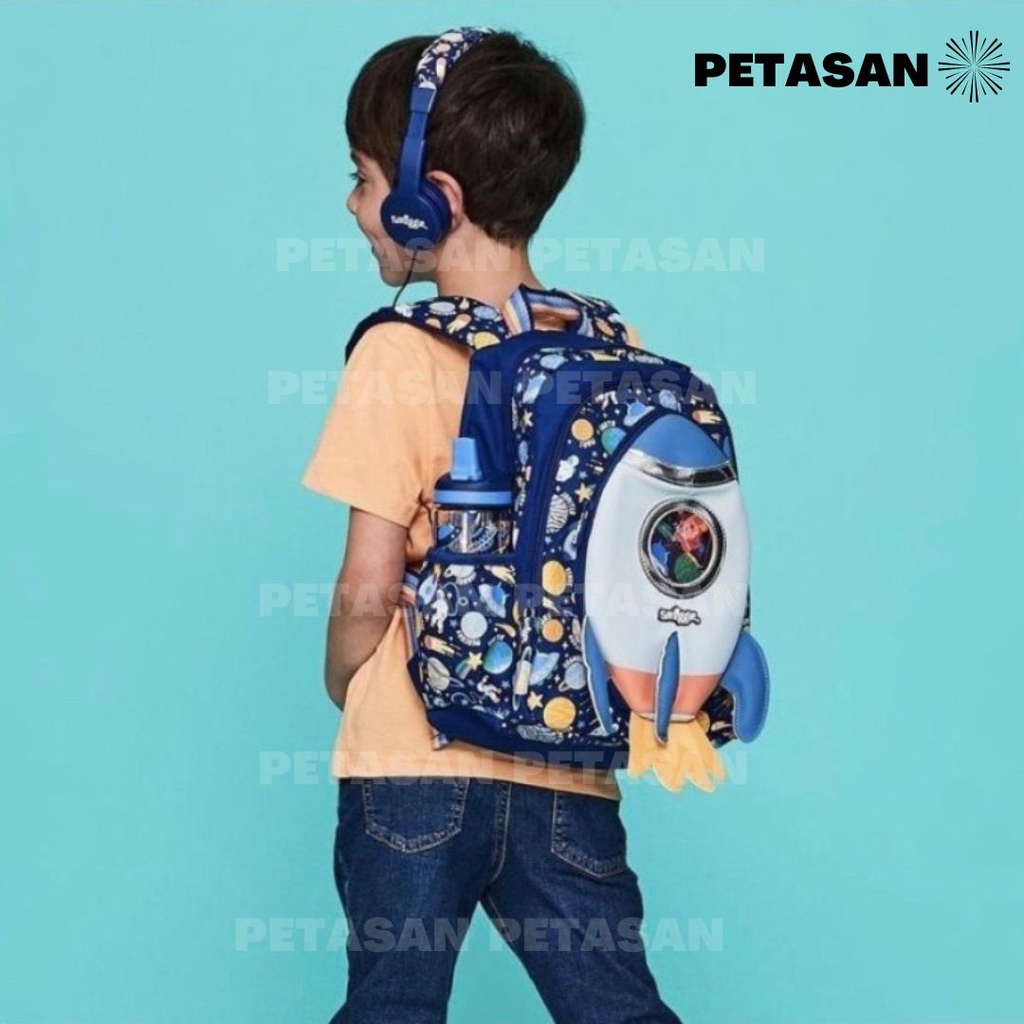 PTS - Ransel Sekolah Anak Cowo / Laki Laki SD Karakter Rocket Best Budz Kids School Backpack - Tas Astronot - Tas Astronout