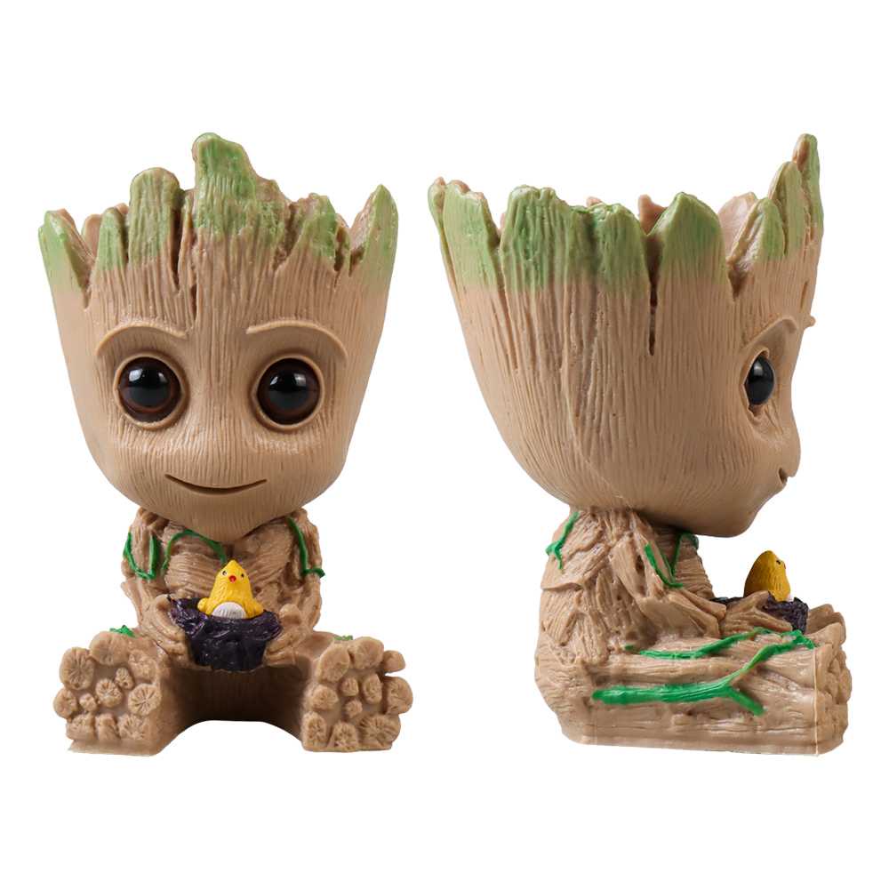 TAKARA TOMY Groot Action Figure Marvel Holding Pot Tanaman 14cm - TKR9