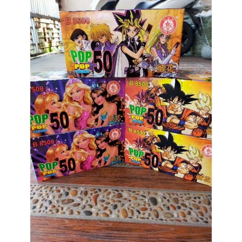 POP POP BAWANG PETASAN BANTING SATU BOX ISI 50 KOTAK X 50 BUTIR