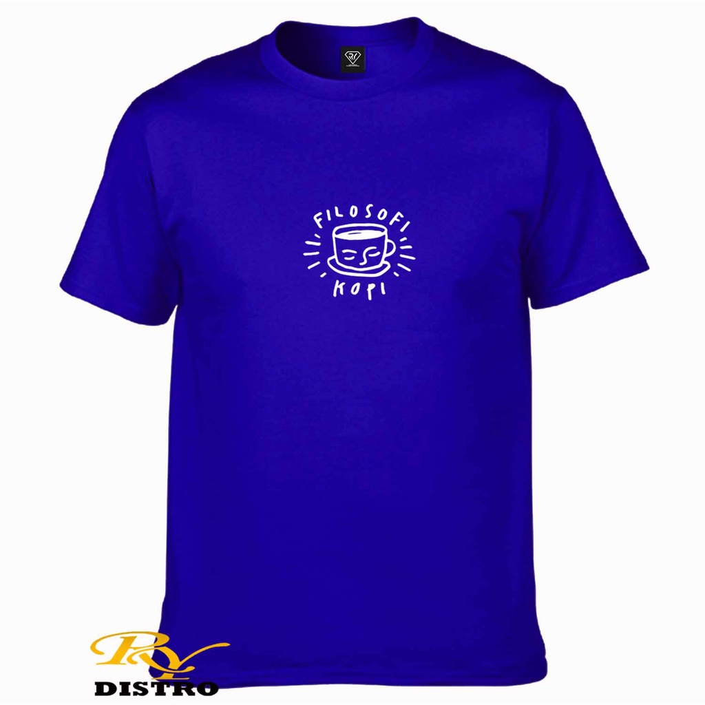 Starlight Distro - Kaos Pria Keren Lengan Pendek Filosofi Kopi Motif Putih - Kaos Distro premium qua