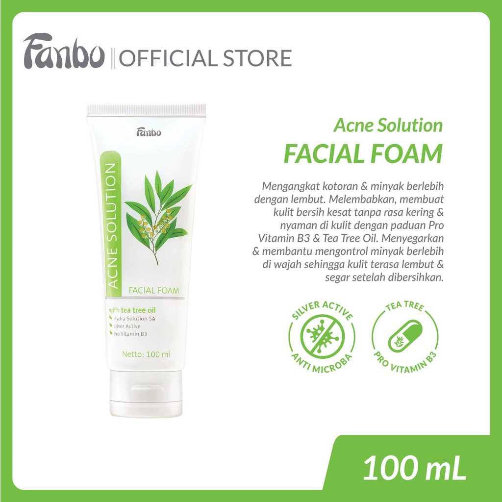 Fanbo Acne Solution Facial Foam 100ml