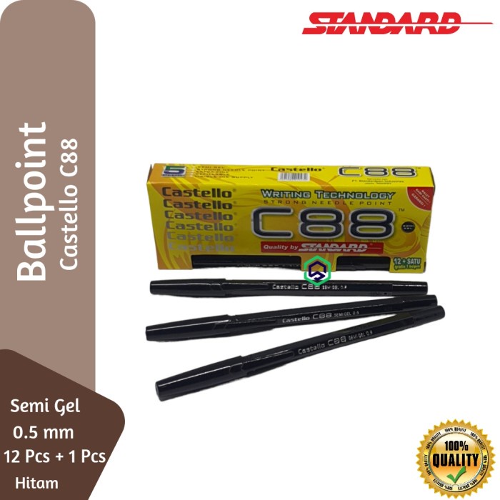 

Pulpen Standard C88 / Pen Bolpoin Standard C88 13 Pcs