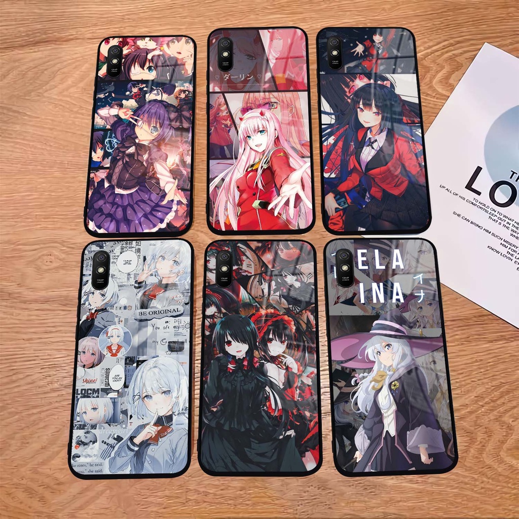 Urban Vc Case Glossy Kilau Redmi 9A | Casing Hp Xiaomi | Pelindung Smartphone | Motif Anime Girl | C