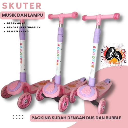 Skuter Anak 3 Roda Otoped/ Scooter/Mainan Anak  cowok perempuan