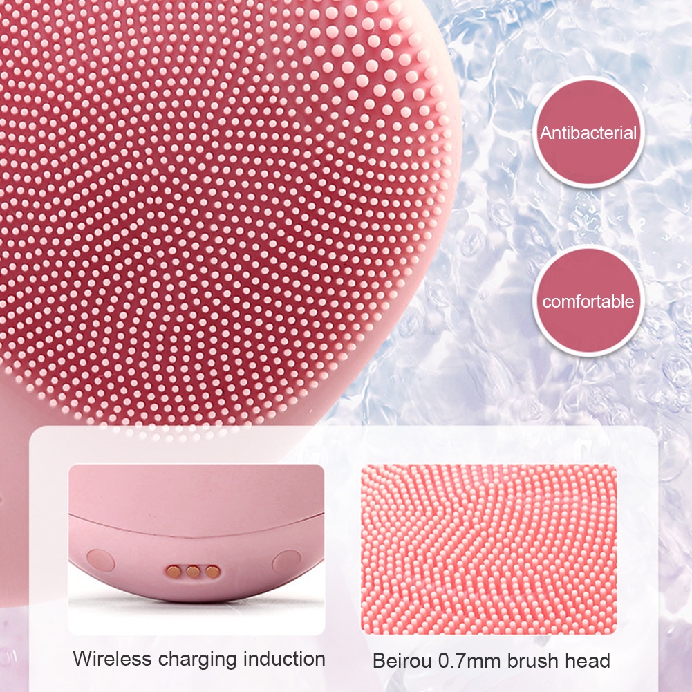 【COD】Alat Pembersih Wajah Elektrik Brush Silikon Pembersih Muka Facial Cleaner Electric