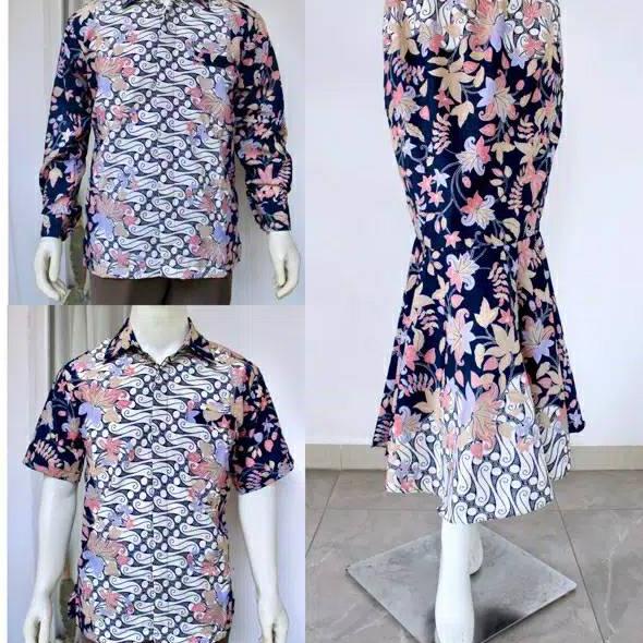 ➵ BATIK COUPLE ROK DUYUNG | COUPLE ROK DUYUNG | COUPLE KEMEJA BATIK PRIA ROK MERMAID ☊
