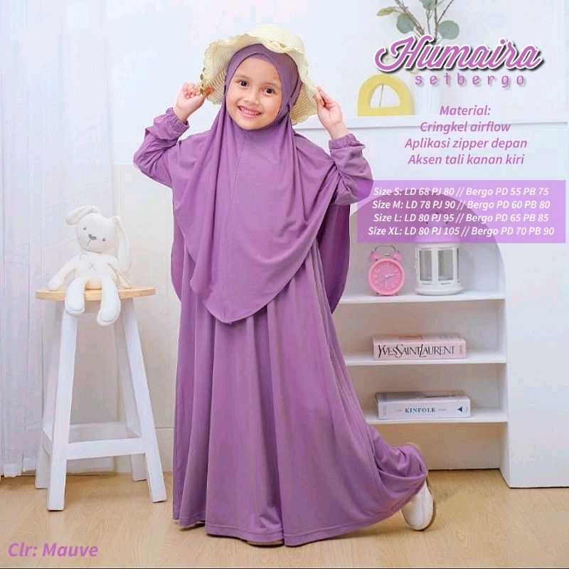 HUMARA SET SETELAN ANAK GAMIS BERGO