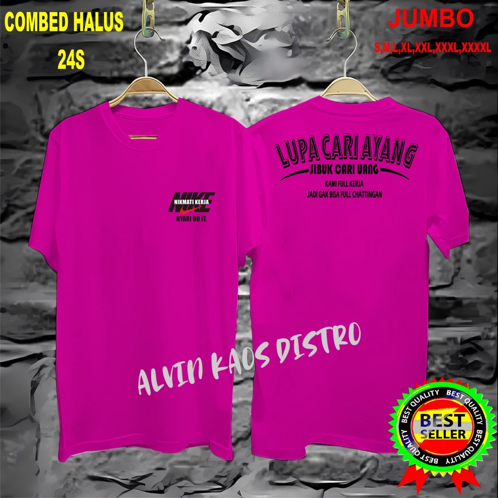 APPS Promo Diskon Kaos DB LUPA CARI AYANG Kaos Terlaris Kualitas Terjamin/Kaos Murah Kaos katun/Pakaian Pria pakaian Wanita/Kaos Distro Pria Kaos Promo/Best Seller