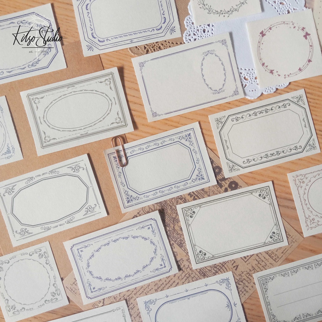 

[KITSO] 18pcs Kertas Memopad Frame Series untuk Scrapbook / Journal
