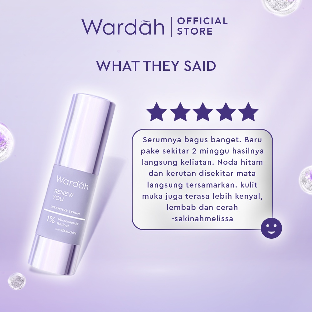 GIRLSNEED77 - COD - Wardah Renew You Anti Aging Intensive Serum 15ml / 30ml Serum Anti Aging Samarkan Garis Halus