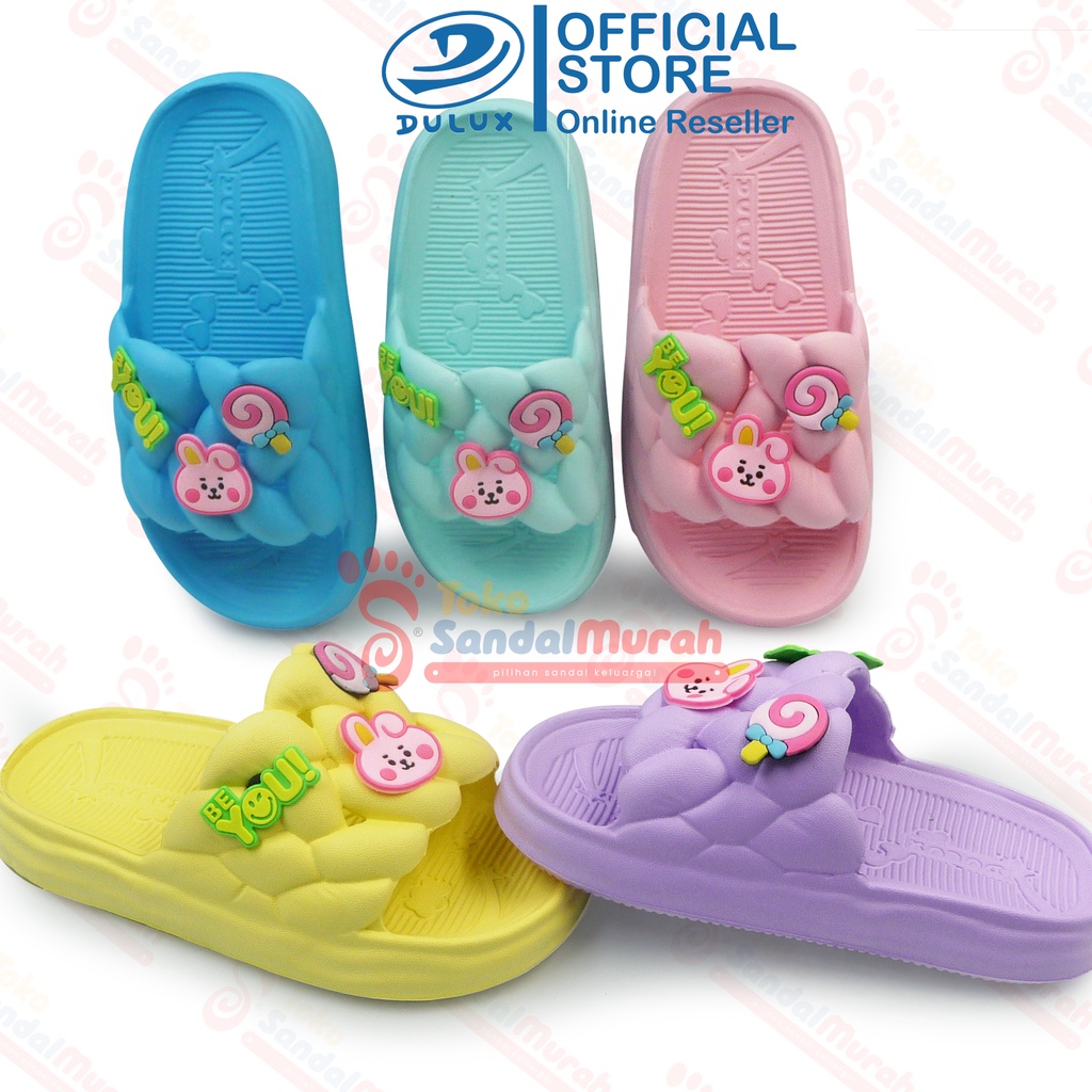 Toko Sendal Murah - Sandal Slop Karakter BT21 Uk 25-30 / Sandal Slop Anak Nyaman / Sandal Anak Kartun Kookie / Sandal Ringan Anak Anti Slip / Sandal Anak Bahan Tebal / [ Toko Sendal Murah M 525 D ]