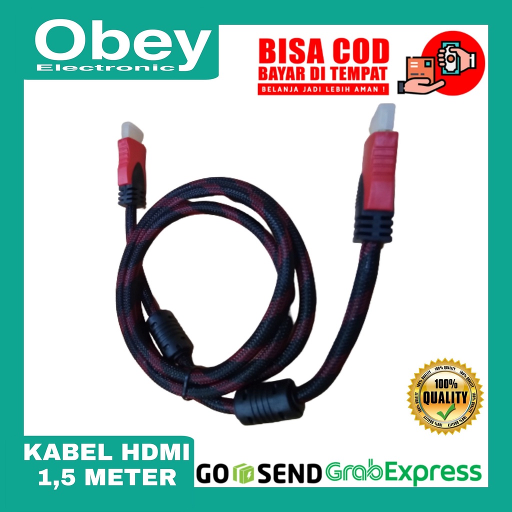 KABEL HDMI TO HDMI 1,5 METER BAGUS