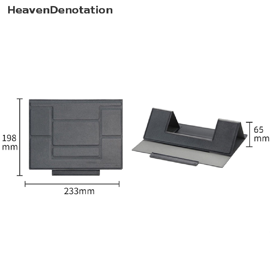 [HeavenDenotation] Efisien Meja Penghilang Panas Notebook Memegang Berdiri Lipat Dudukan Laptop Desain Berongga Ukiran Berdiri HDV