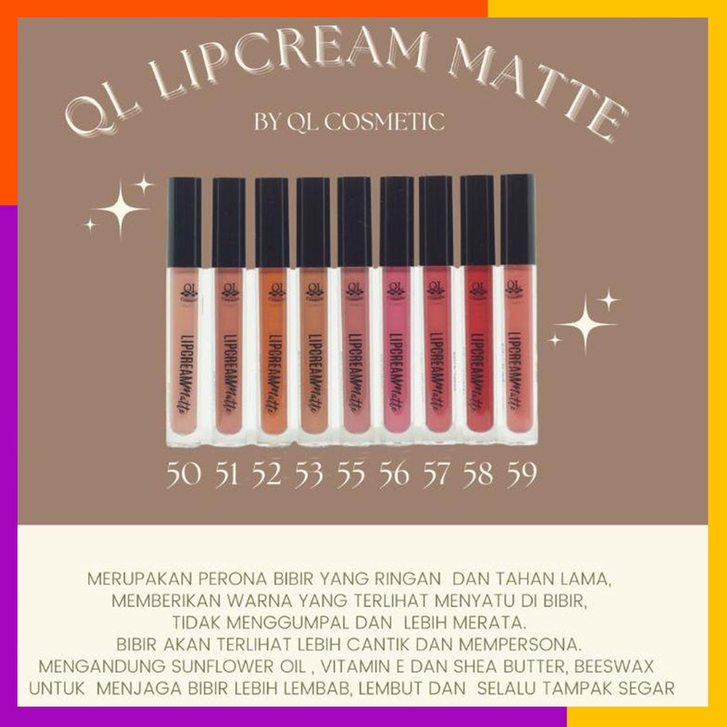 QL Cosmetic Matte Lipcream Lipstick | Lip Matte