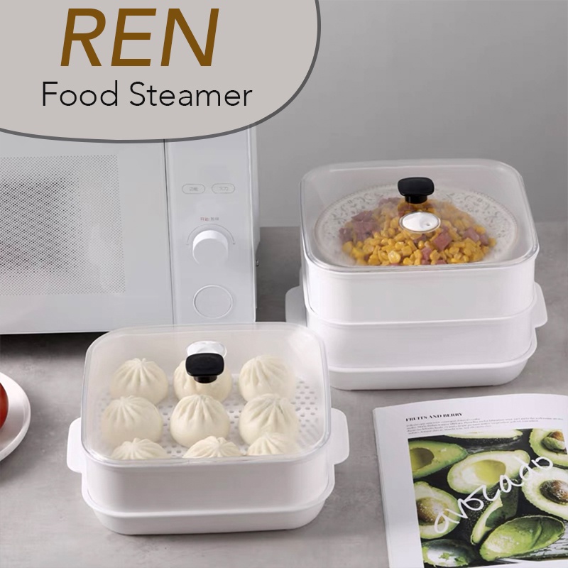 Roppu Microwave Food Steamer Alat Kukus Makanan