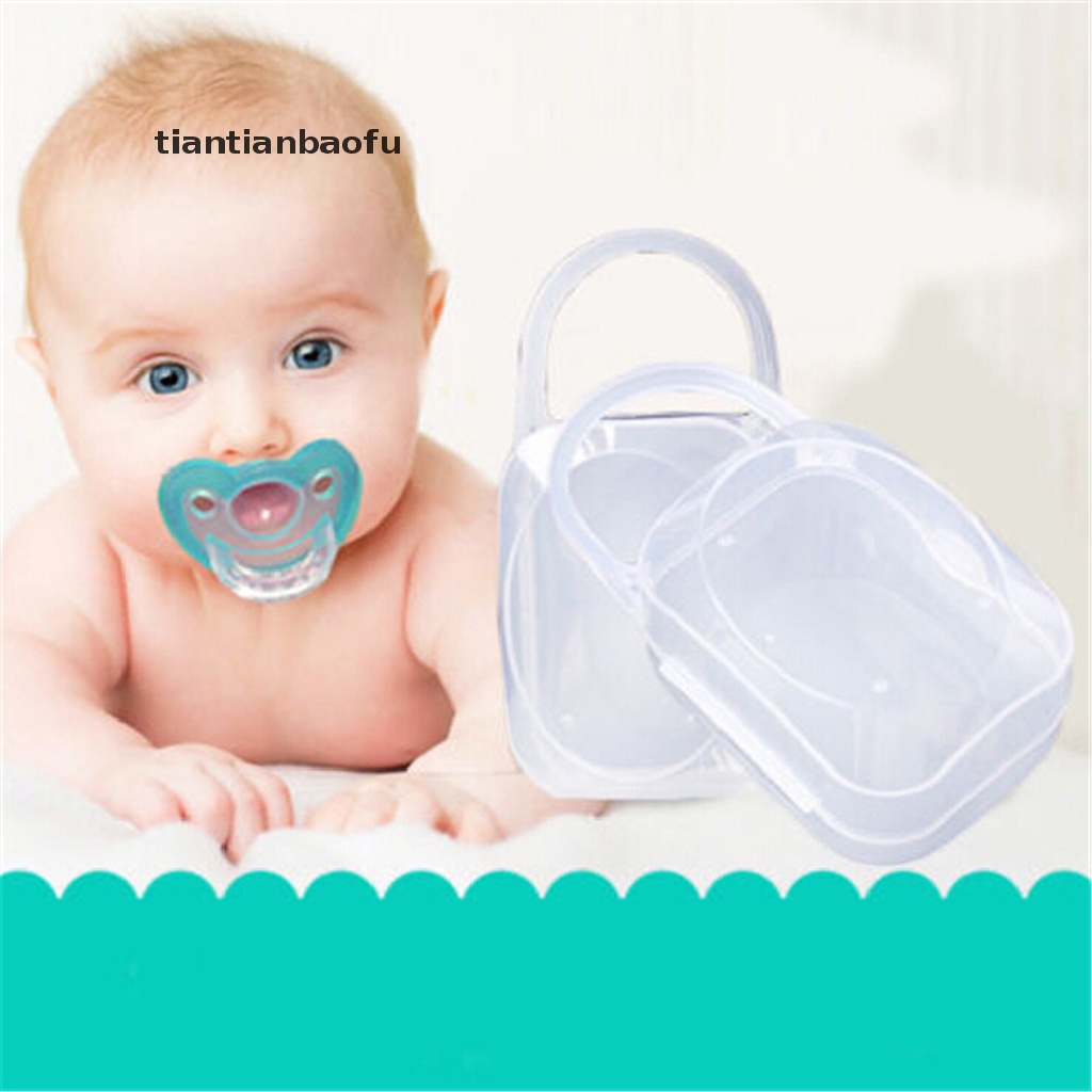 [tiantianbaofu] Portabel Anak Laki-Laki Bayi Dot Nipple Case Cradle Holder Kotak Penyimpanan Perlengkapan Bayi Butik