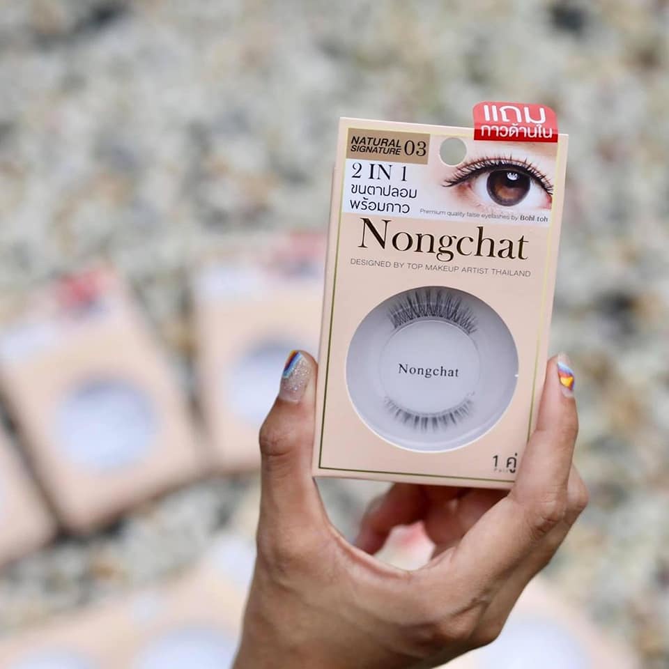 Ready PREMIUM FALSE EYELASHES 2 in 1 DESIGNED BY NONGCHAT NATURAL SIGNATURE | Bulu Mata Palsu Thailand