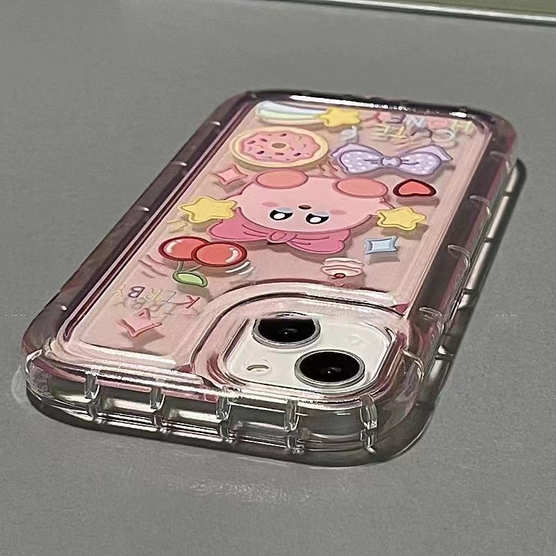 IPHONE Cocok Untuk Iphone14 14pro 14plus 13 13mini 13pro 13prm iPhone12 7Plus 8Plus Xr XS 13 12mini Pro Max Empat Sudut Casing Ponsel Transparan Tahan Guncangan
