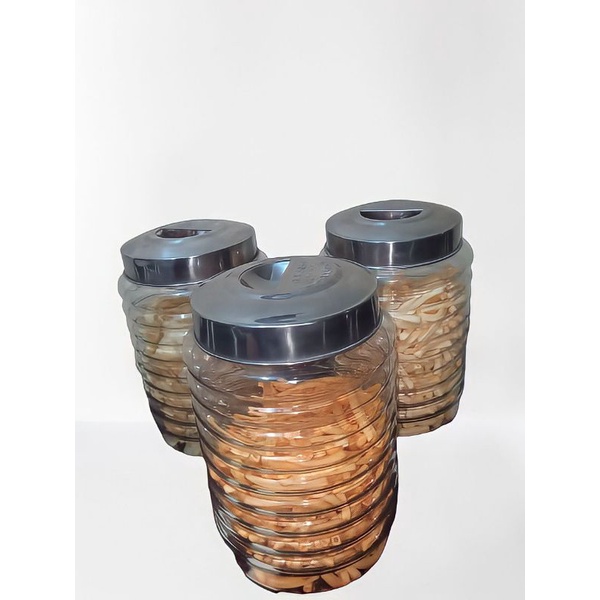 TOPLES KACA / TOPLES BENING / TOPLES SNACK / TOPLES KERUPUK 8 Liter, Tutup Alumunium