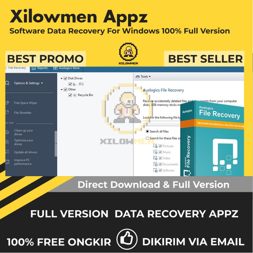 [Full Version] Auslogics File Recovery Professional Pro Lifetime Data Recovery WIN OS