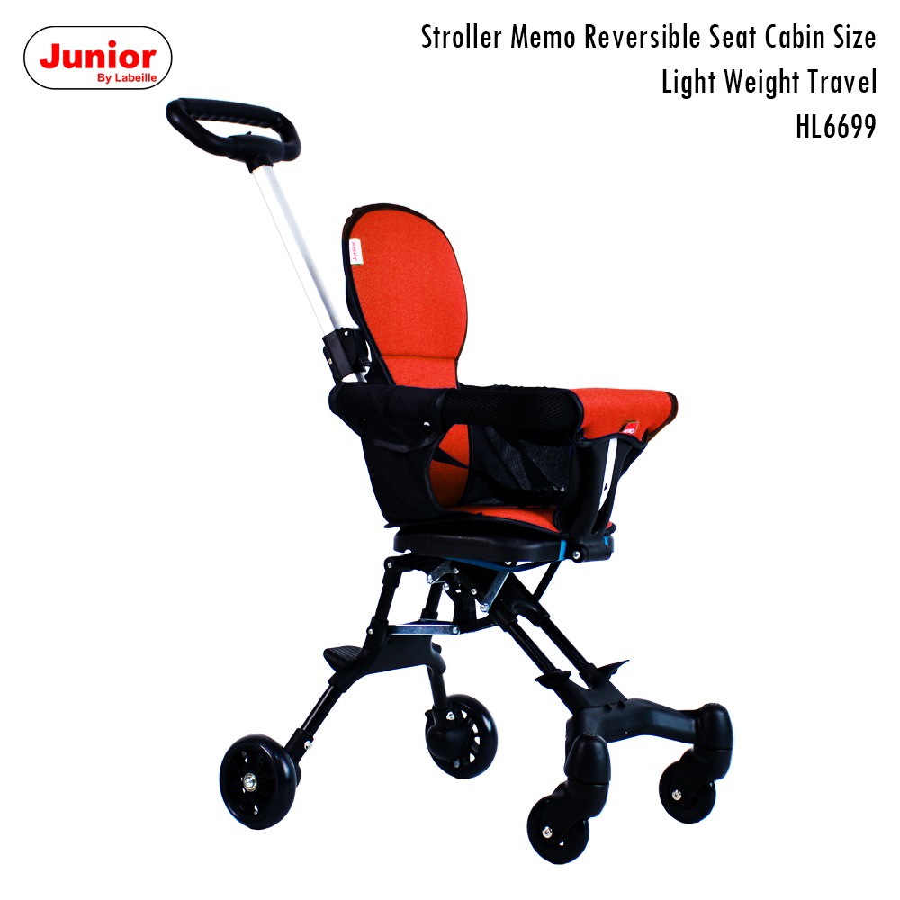 Makassar - Labeille HL6699 Stroller JuniorByChild Memo Reversible Seat Cabin Size Light Weight Travel Kereta Dorong