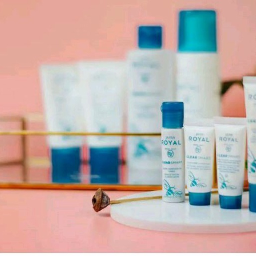 Jafra Travel size mini tube Royal jelly Clear smart Skincare untuk Mengatasi Kulit yang Berjerawat, 