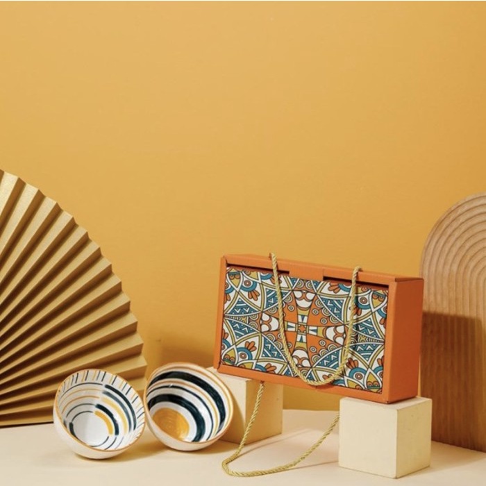 

Hampers lebaran wedding gift kado ultah keramik set unik special - Yellow set 2