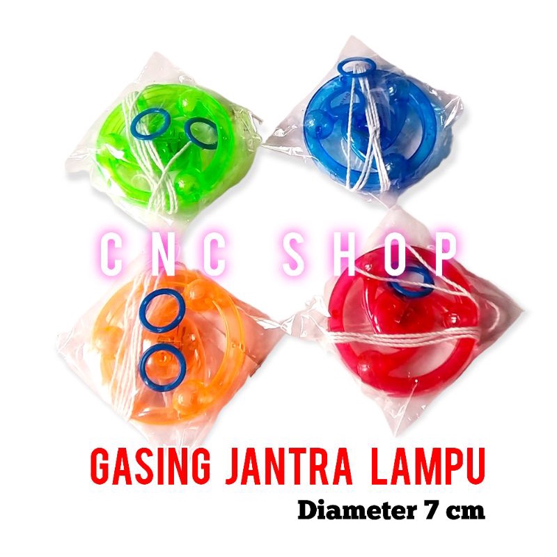 Gasing Pencet Lampu / Jantra Lampu Led Mainan Gangsing Anak Jadul 90an