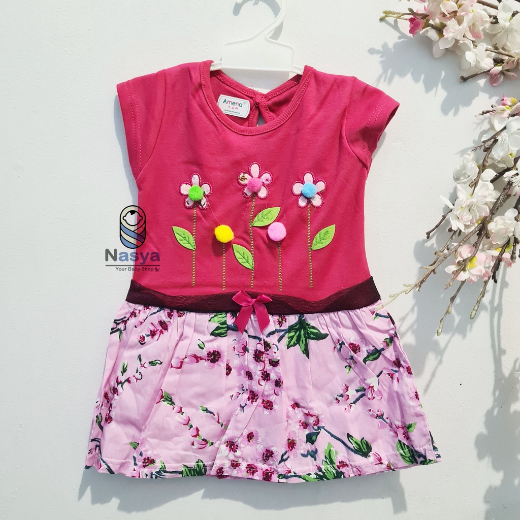 [MK-023] Dress Premium Anak 3 – 18 Bulan lucu motif bunga